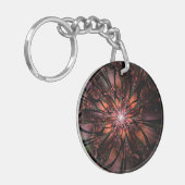 Soft and tenderness fractal flower sleutelhanger (Voorkant Links)