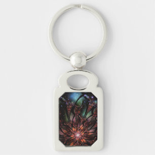 Soft and tenderness fractal flower sleutelhanger