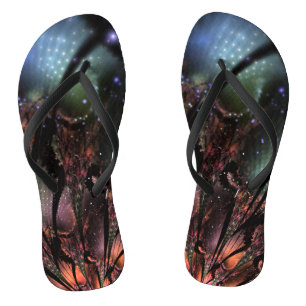 Soft and tenderness fractal flower teenslippers