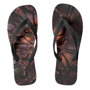Soft and tenderness fractal flower teenslippers