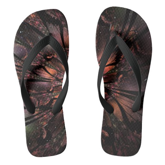 Soft and tenderness fractal flower teenslippers (Voetbed)