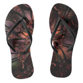 Soft and tenderness fractal flower teenslippers (Voetbed)