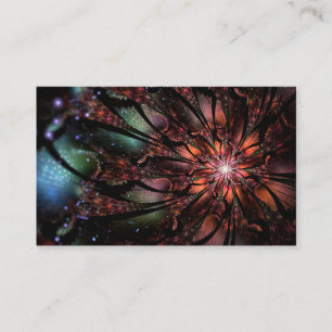 Soft and tenderness fractal flower visitekaartje