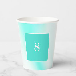 "Soft Aqua" Aanpasbare Leeftijd Papieren bekertje Bekers