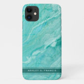Soft Aqua, Turquoise en Green Agate Case-Mate iPhone Case (Achterkant)