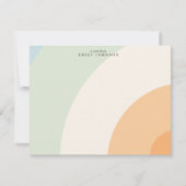 Soft Arc Pastel Note Card Kaart (Voorkant)
