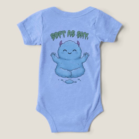 Soft as Sky: Kawaii Cloud Monster Zen Yoga & Medit (Design achterkant)