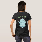 Soft as Sky: Kawaii Cloud Monster Zen Yoga & Medit T-shirt (Achterkant volledig)