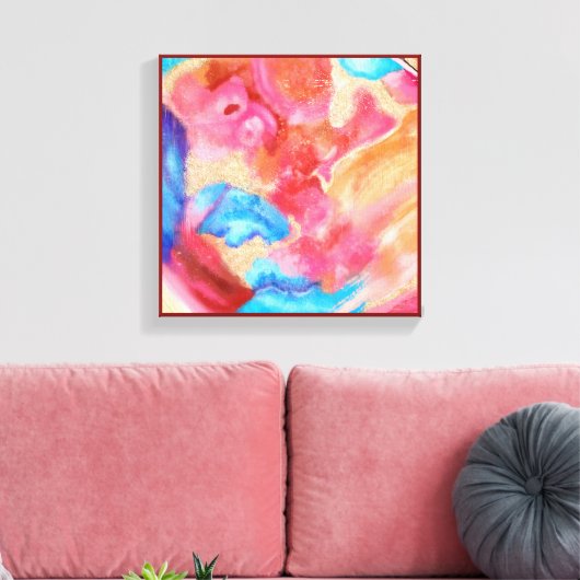 SOFT AS STONE Abstract Paneel Muurkunst Canvas Afdruk (Insitu (Woonkamer))