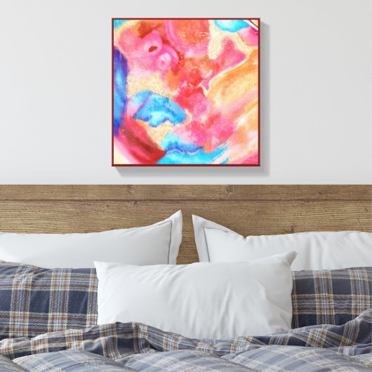 SOFT AS STONE Abstract Paneel Muurkunst Canvas Afdruk (Insitu (Slaapkamer))