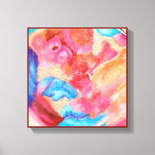 SOFT AS STONE Abstract Paneel Muurkunst Canvas Afdruk (Voorkant)