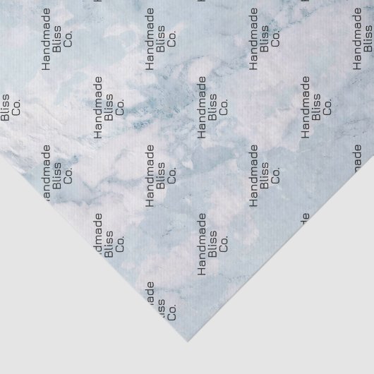 Soft Ash Blue Marble Tissuepapier (Detail)