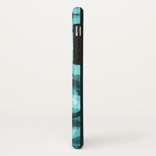 Soft Baby Blue Kawaii Harten achtergrond Case-Mate iPhone Case (Achterkant/links)