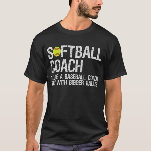 Soft-Ball-lak, zoals honkbalballen T-shirt (Voorkant)