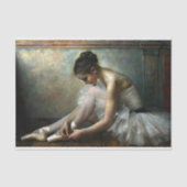 Soft  Ballerina Tying Slippers Decoupage Tissuepapier (Voorkant)