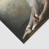 Soft  Ballerina Tying Slippers Decoupage Tissuepapier (Detail)