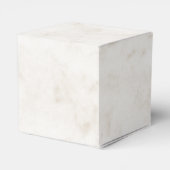 Soft Beige Elegant Marble Wedding Bedankdoosjes (Achterkant)