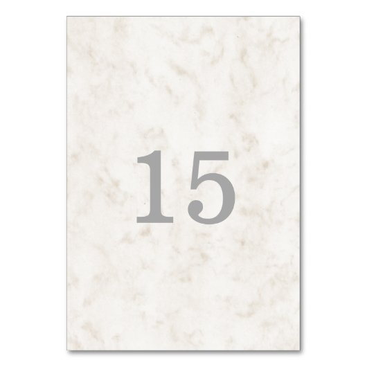 Soft Beige Elegant Marble Wedding Kaart (Achterkant)