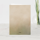 Soft Beige Floral Get Well Soon Personalized Card Kaart (Achterkant)
