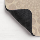 Soft Beige Spiral Mousepad Muismat (Hoek)