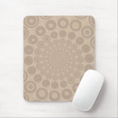Soft Beige Spiral Mousepad Muismat (Met muis)