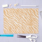 Soft Beige White Neutral Tiger Stripe Decoupage Tissuepapier (Craft)