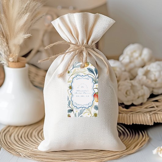 Soft Berry Blush Vrijgezellenfeest Cadeaulabel