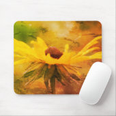 Soft Black Eyed Susan Flower Art Muismat (Met muis)