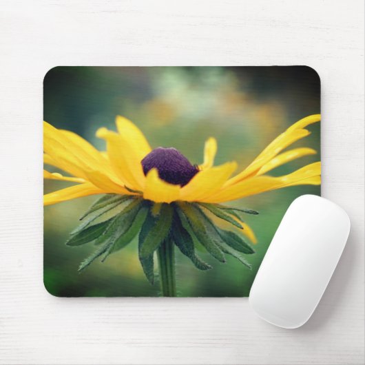 Soft Black Eyed Susan Flower Muismat (Met muis)
