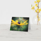 Soft Black Eyed Susan Flower Note Kaart (Gele Bloem)