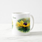 Soft Black Eyed Susan Flower Personalized Koffiemok (Voorkant rechts)
