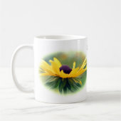 Soft Black Eyed Susan Flower Personalized Koffiemok (Links)