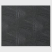 Soft Black Faux Suede Leather Cadeaupapier (Vlak)