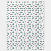 Soft Blanket with Pine Print - Warmth and Style Fleece Deken (Voorkant)