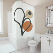 Soft Bloom Contemporary Botanical Douchegordijn (In situ)