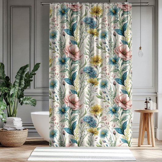 Soft Bloom Curtain Gift for Parents’ Special Day Douchegordijn