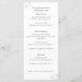 Soft Bloom Elegance "4 *9" Trouwmenu Menu (Voorkant)