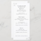 Soft Bloom Elegance "4 *9" Wedding Menu (Voorkant / Achterkant)