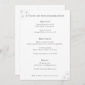 Soft Bloom Elegance Wedding Menu (Voorkant / Achterkant)