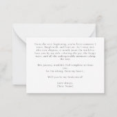 Soft Bloom Elegance Will You Be My Bridesmaid Card Notitiekaartje (Achterkant)