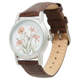 Soft Bloom Elegantie Horloge