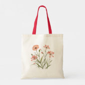 Soft Bloom Elegantie Tote Bag (Achterkant)