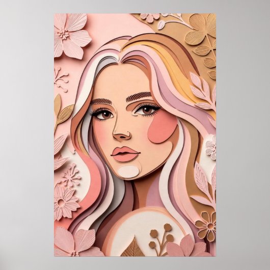 Soft Bloom Muse Poster (Voorkant)
