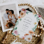 Soft Blooms Save the Date Aankondiging Nodig Kaart