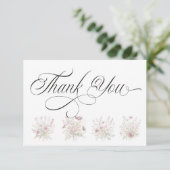 Soft Blooms Spring Floral Thank You Card Bedankkaart (Staand voorkant)