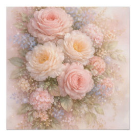 Soft Blossom Dreams  Perfect Poster