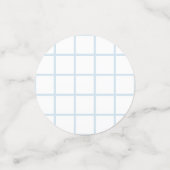 Soft Blue Baby shower Patronen | TafelConfetti Confetti (Kleine voorkant)