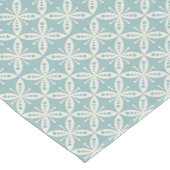 Soft Blue Batik Patroon Korte Tafelloper (Hoek)