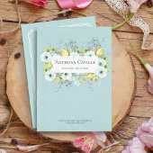 Soft Blue Begrafenisprogramma - Begrafenisbesteldi Kaart