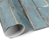 Soft Blue Brick-wandpatroon Cadeaupapier (Rol Hoek)